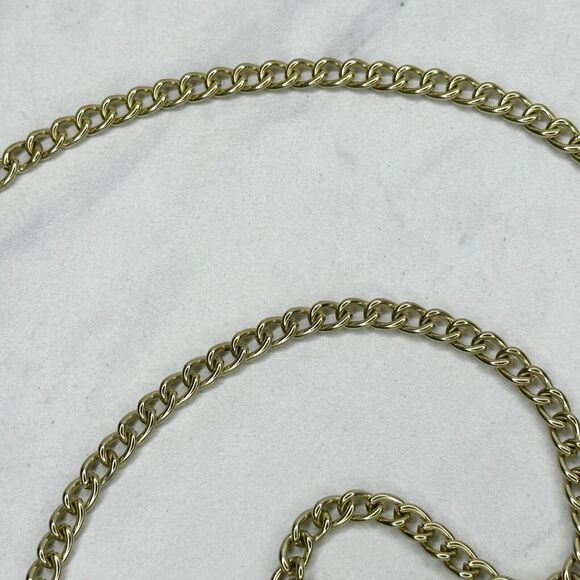 Gold Tone Skinny Chain Link Handbag Strap Replacement Crossbody ✨ - Picture 7 of 11